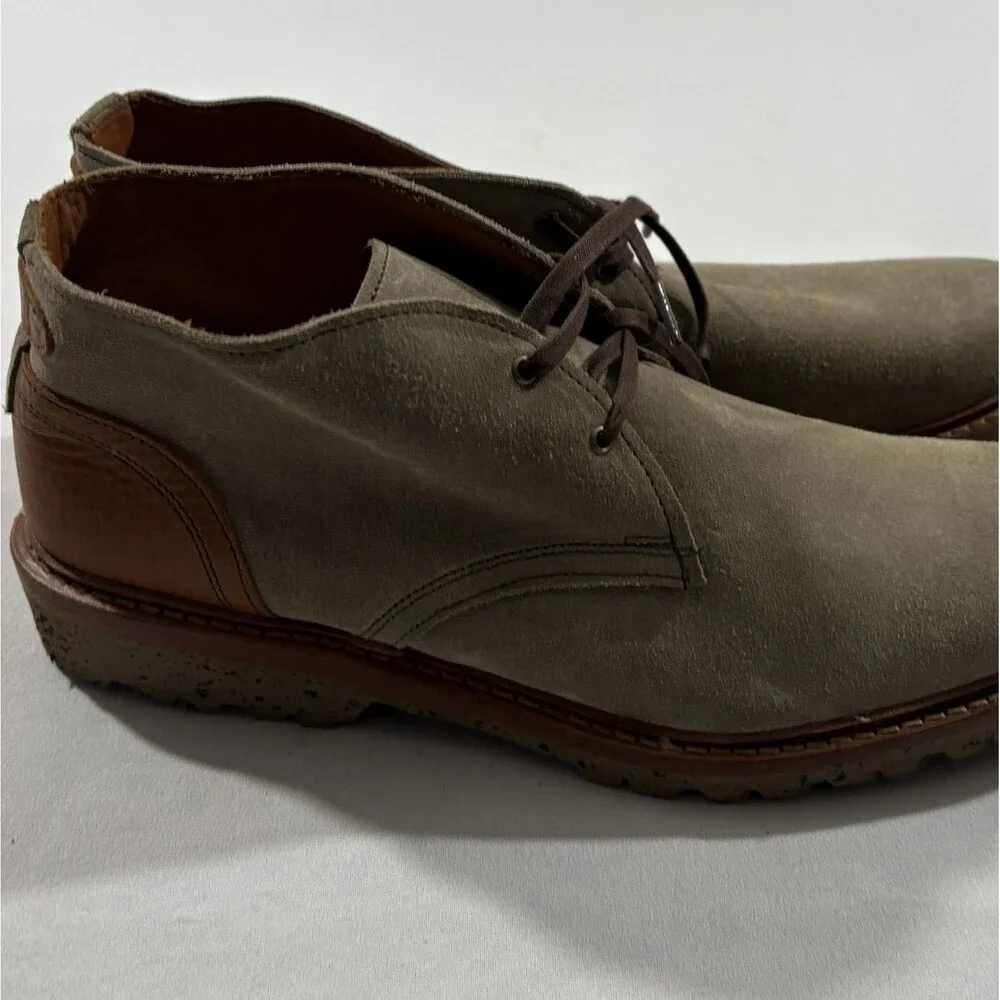 Allen Edmonds Discovery Chukka Suede Leather Gray Tan 4950 Sneakers Shoes 11.5